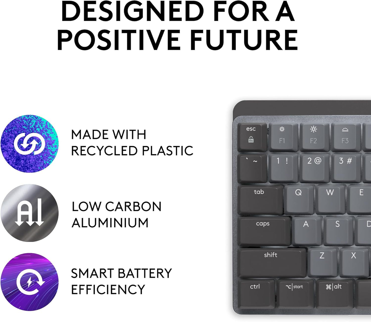 Logitech 920-010547 MX Mechanical Quiet Keyboard