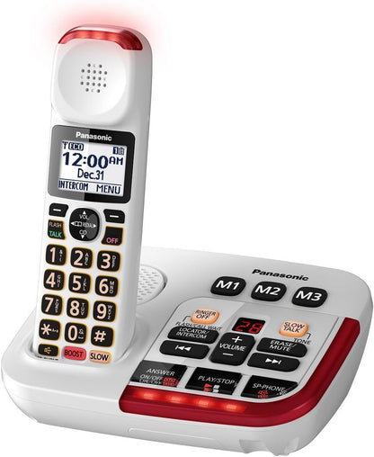 Panasonic KX-TGM420W Amplified Cordless Phone Answering Machine