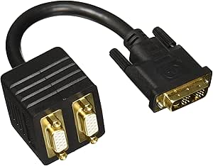 Monoprice 102520 DVI-I to Dual VGA Splitter Cable — main product image