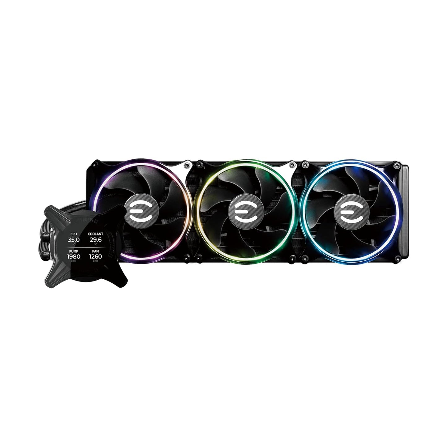 EVGA 400-HY-CX36-V1 CLCx 360mm LCD AIO CPU Cooler