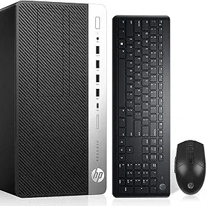 HP ProDesk 600 G3 Mini Tower PC, i7, 16GB, 256GB SSD + 1TB HDD, Renewed