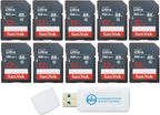SanDisk SDSDUNB-032G-GN3IN 32GB Ultra SD Card 10-Pack - Bundle