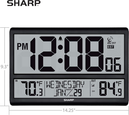 Sharp Flechazo-0401 Atomic Digital Wall Clock