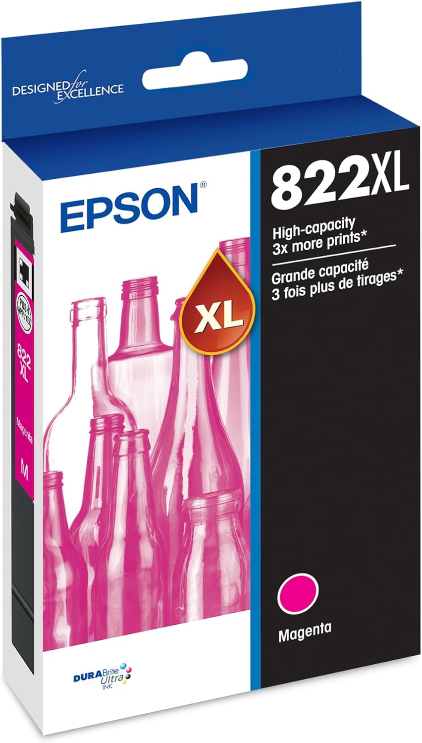 Epson T822XL320-S High Capacity Magenta Ink Cartridge