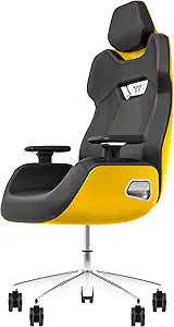 Thermaltake GGC-ARG-BYLFDL-01 ARGENT E700 Sanga Yellow Leather Gaming Chair — main product image
