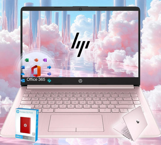 HP Ultrabook 14" Intel 4-Core 1600GB SSD Pink Win11