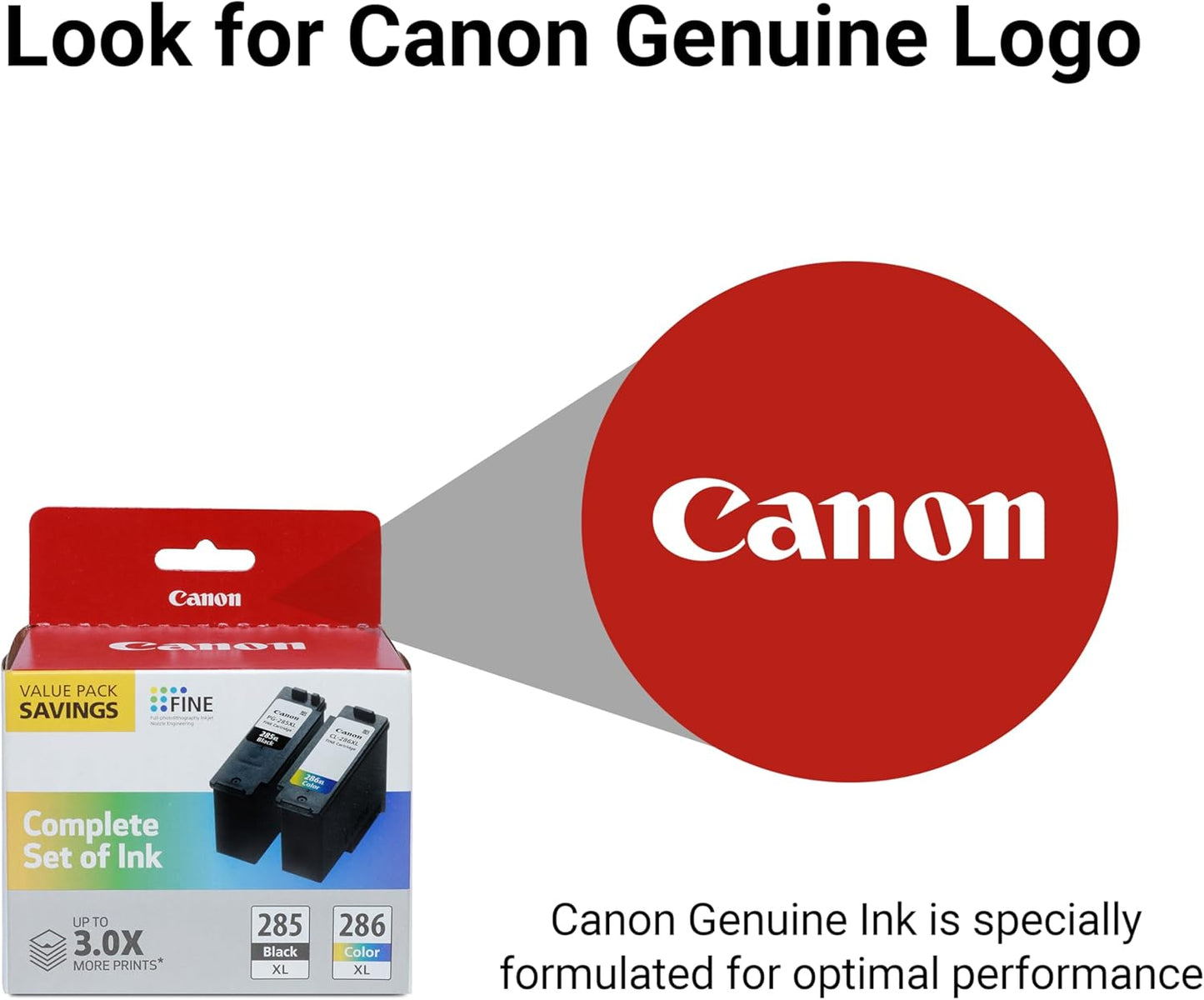 Canon 6196C004 PG-285 XL / CL-286 XL Ink Value Pack