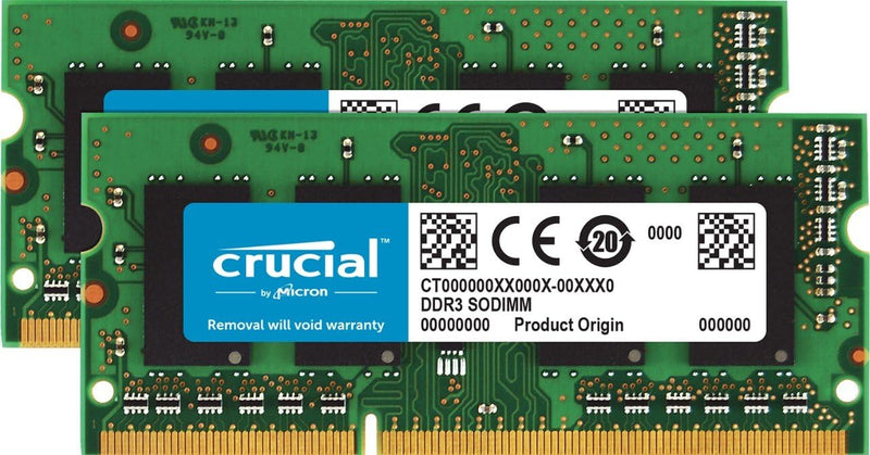 Crucial CT2KIT102464BF160B 16GB (2x8GB) DDR3 1600MHz Laptop RAM — main product image