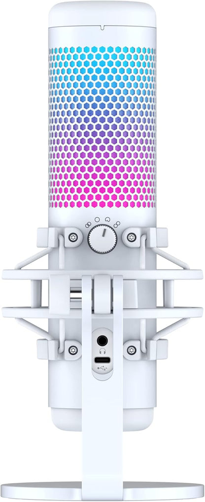 HyperX 519P0AA QuadCast S RGB USB Microphone - White
