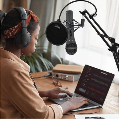 Samson Q2U USB Microphone Recording Podcasting Bundle