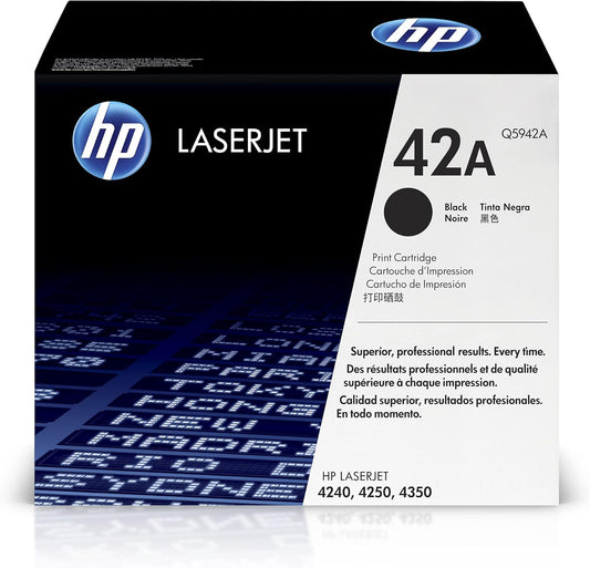 HP Q5942A 42A Black LaserJet Toner Cartridge