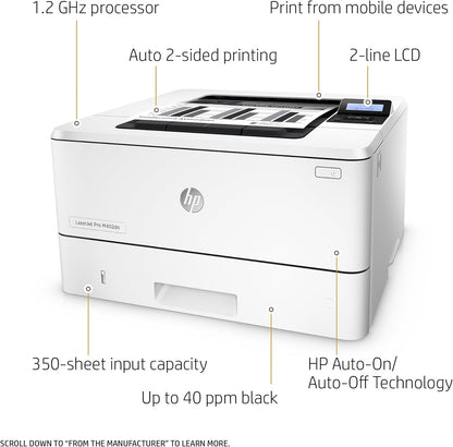 HP C5F94A Laserjet Pro M402dn Monochrome Printer Renewed