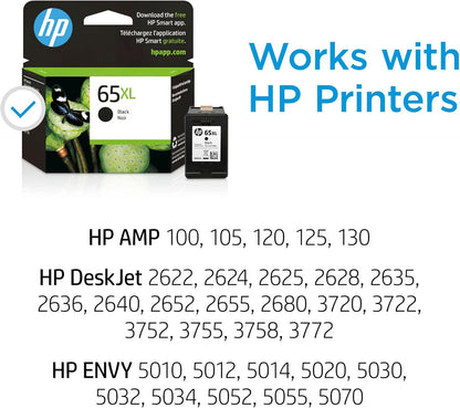 HP N9K04AN 65XL Black High-Yield Ink Cartridge