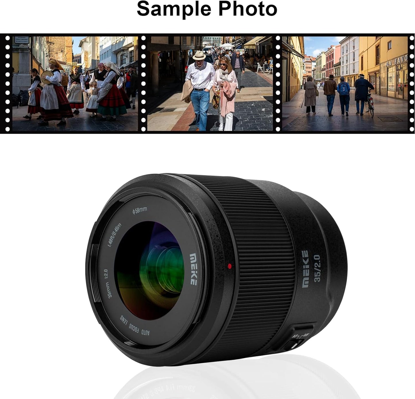 Meike 35mm F2.0 E-Mount Full Frame AF Lens