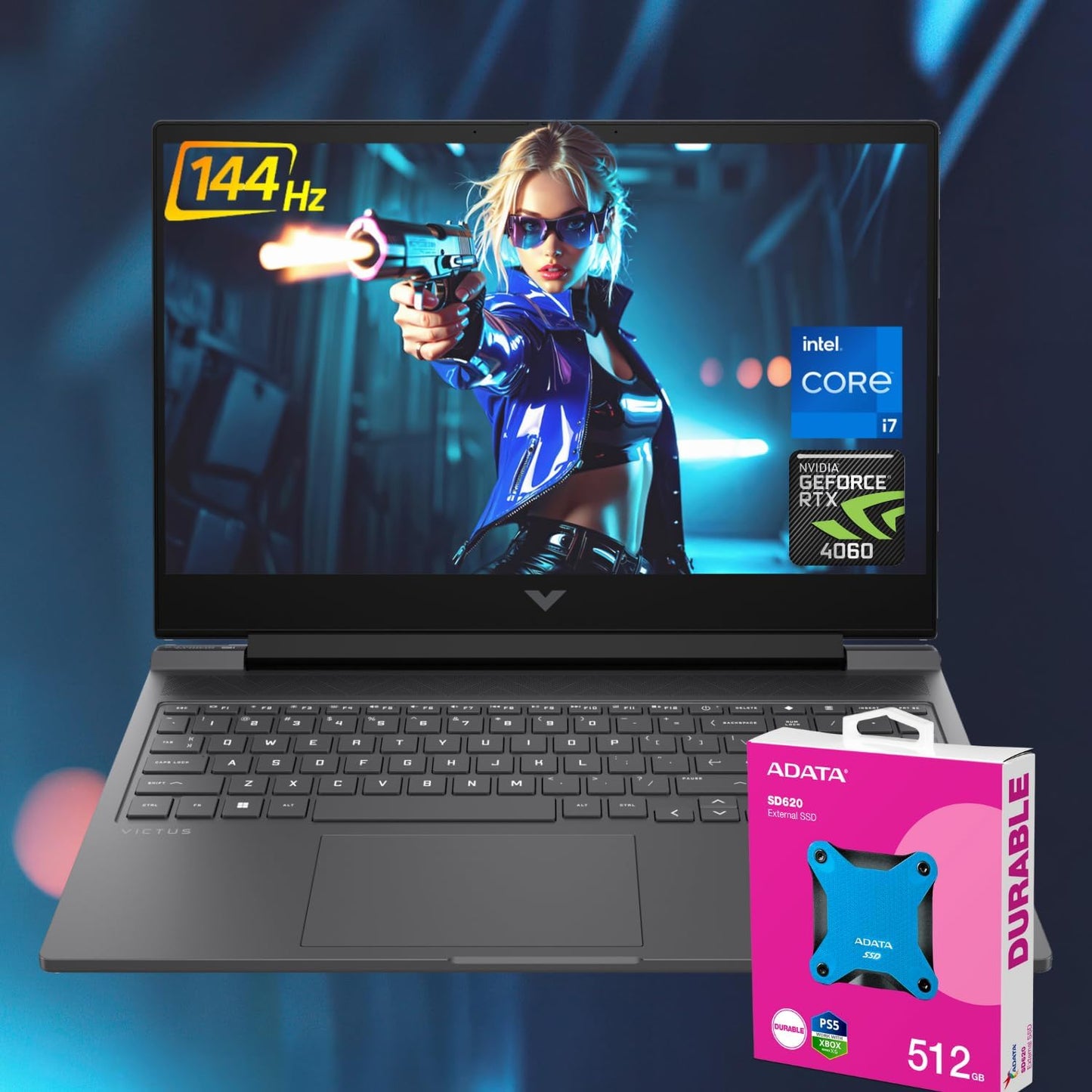 HP TPN-C169 Victus i7 RTX 4060 Gaming Laptop, 64GB RAM, 2TB SSD