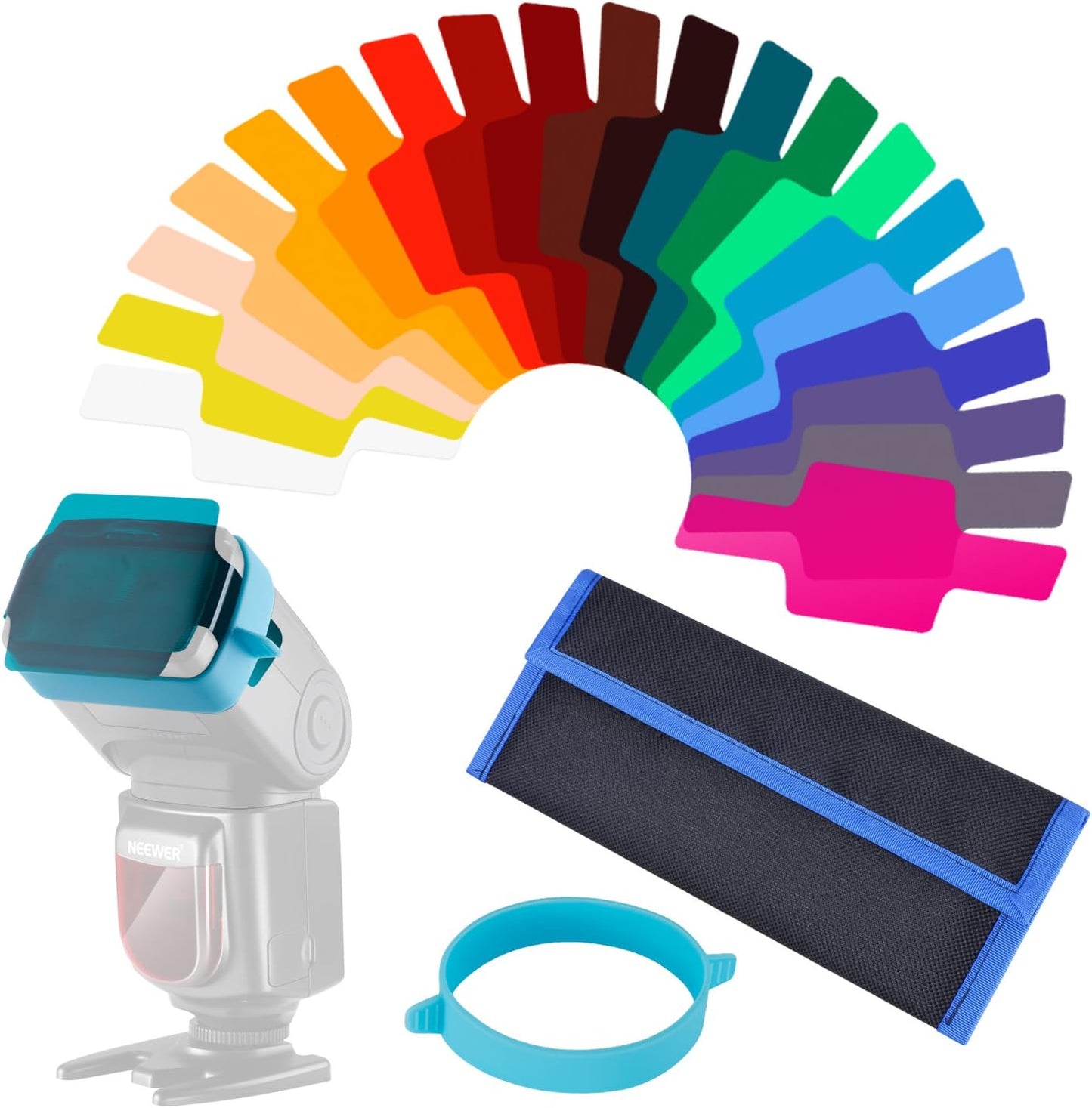 Neewer 10089440 Camera Flash Gels Filter Kit (20pcs)