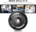 Meike 8595755154 25mm F1.8 M43 Wide Angle Lens