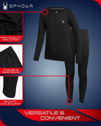 Spyder Thermal Underwear Set Kids Base Layer, Fleece Lined