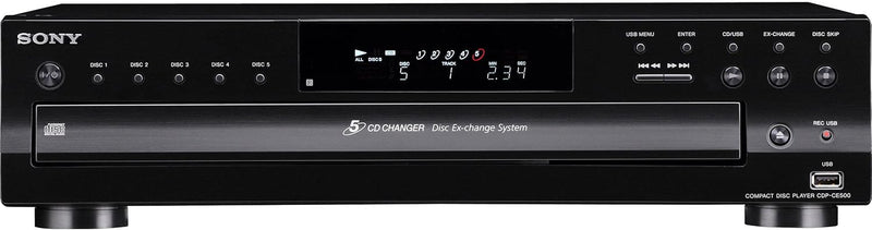 Sony CDP-CE500 5-Disc CD Changer - Black — main product image