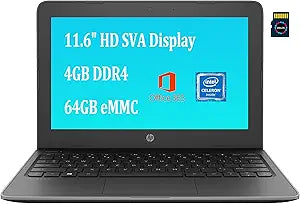 HP Stream 11 Pro G5 Laptop Celeron 4GB 64GB eMMC
