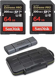 SanDisk Extreme PRO 64GB MicroSD Card 2-Pack Bundle — main product image