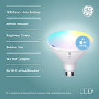 GE 10043168521694 LED+ Color Changing PAR38 Floodlight 3-Pack