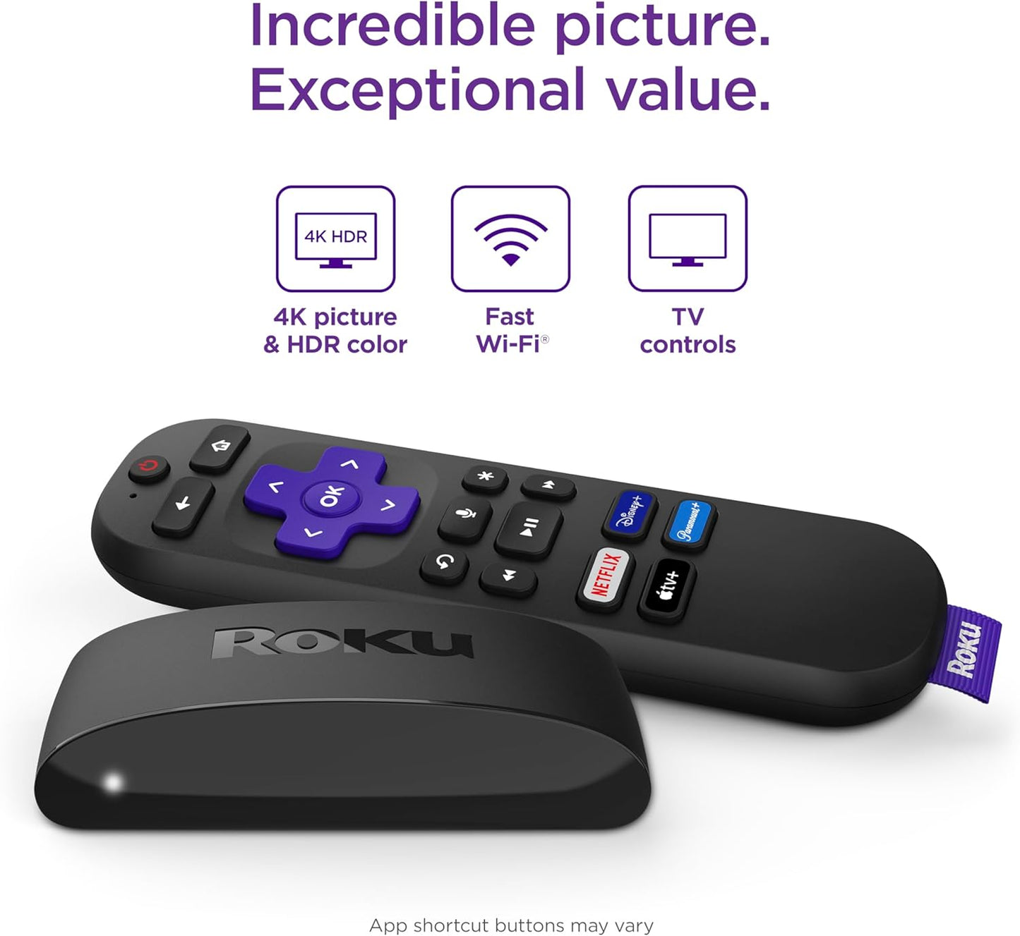 Roku 3941R2 Express 4K+ Streaming Device with Voice Remote