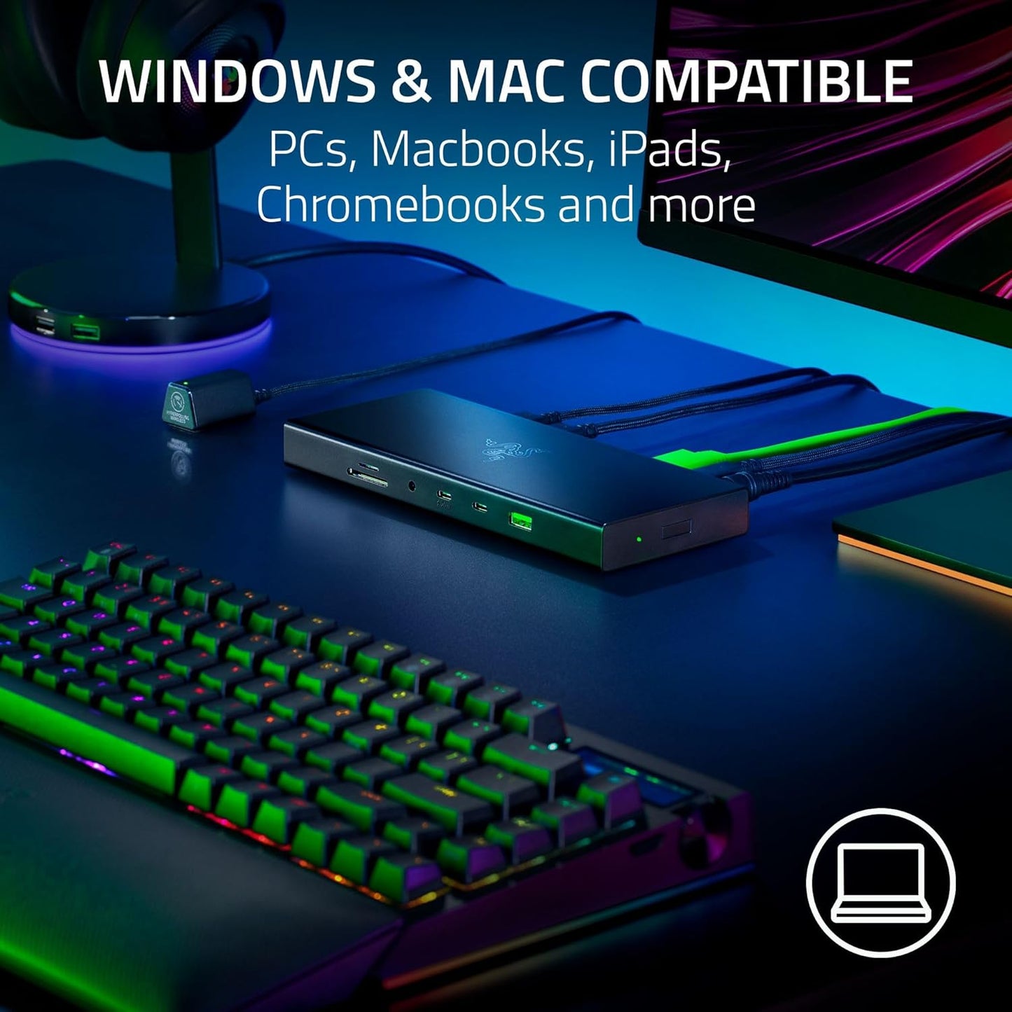 Razer RC21-02280100-R3U1 USB 4 Dock: 14 Ports, Dual 4K 120Hz