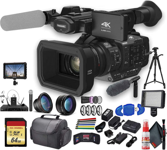 Panasonic 6PANAGUX180GP5 AG-UX180 4K Camcorder Professional Bundle