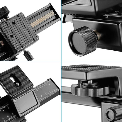 Neewer 10033981 4-Way Macro Focusing Rail Slider