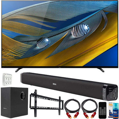 Sony E10SNXR65A80J 65" 4K OLED Smart TV Bundle