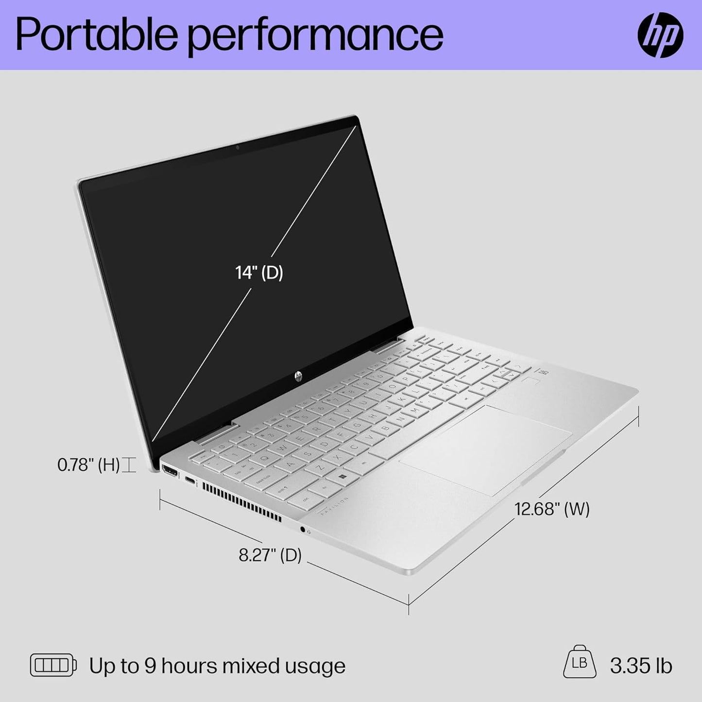 HP A18XBUA Pavilion x360 14" Touch Laptop i3-1315U