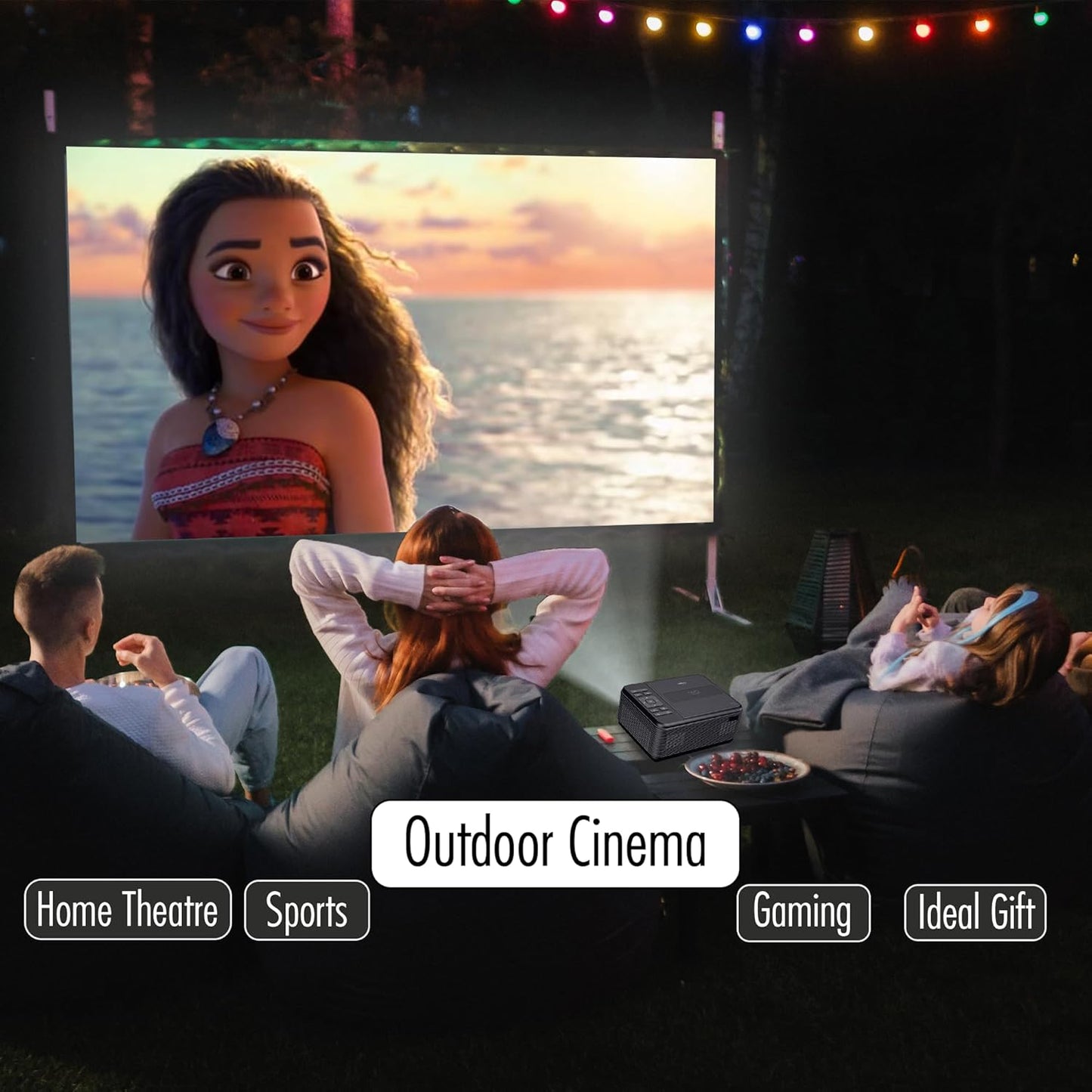 RCA CURRPJ241BK DVD Projector with Screen & Bluetooth