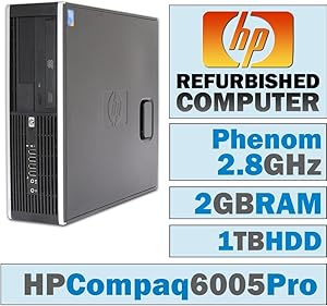 HP 6005 Pro SFF Desktop: Phenom II X4, 2GB RAM, 1TB HDD, No OS