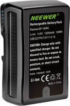 Neewer 10095777 V Mount 190Wh 14.8V Rechargeable Battery