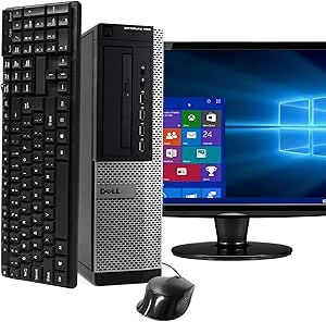 Dell 390 Desktop PC with 22-inch Monitor (Renewed)