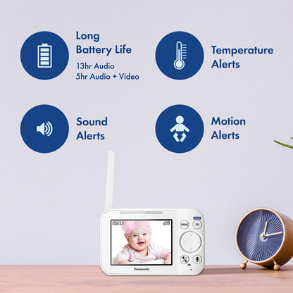 Panasonic KX-HN4101W Long Range Video Baby Monitor