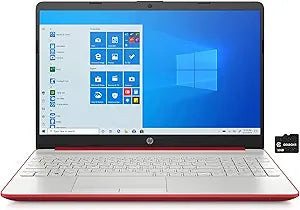 HP Pavilion 15.6" Laptop - Pentium Quad Core - Red