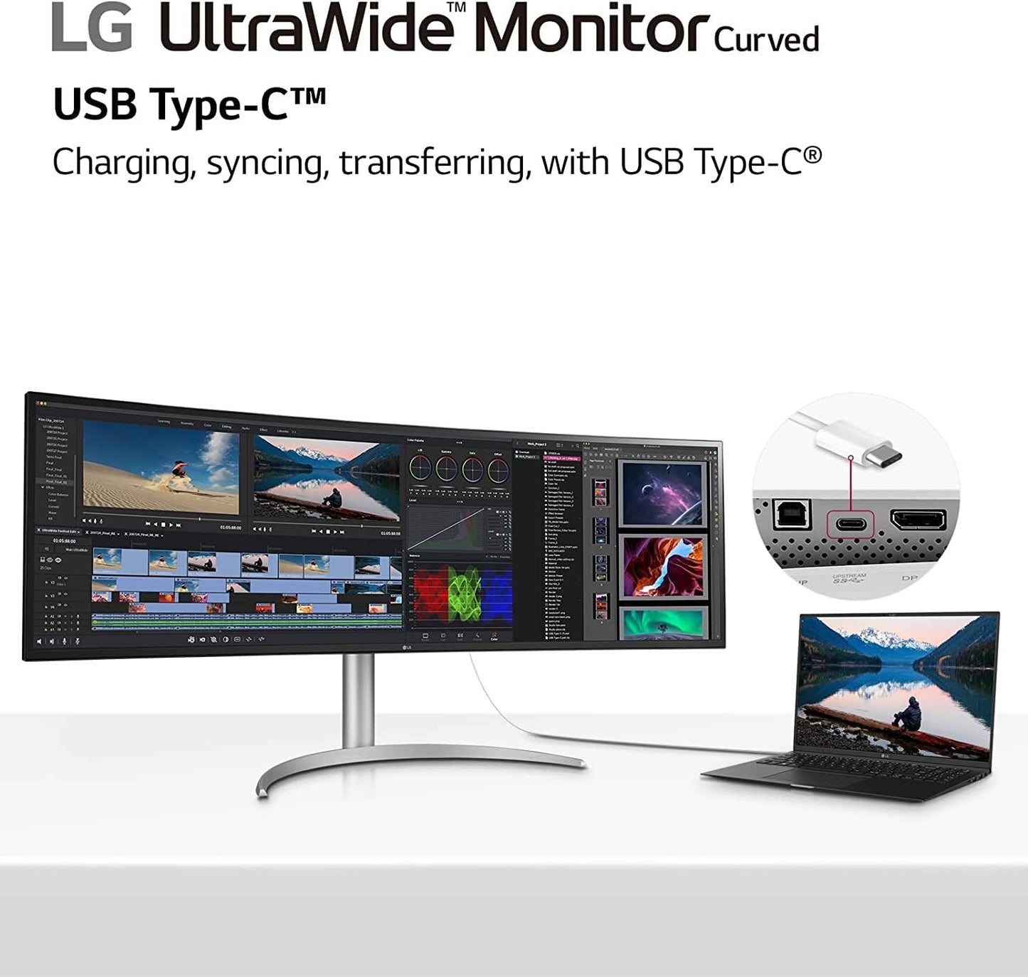 LG 49WQ95C-W 49" UltraWide DQHD Curved Monitor