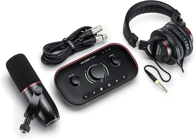 Focusrite AMS-VOCASTER-TWO-STUDIO Podcasting Interface Studio Bundle