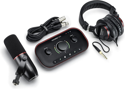 Focusrite AMS-VOCASTER-TWO-STUDIO Podcasting Interface Studio Bundle
