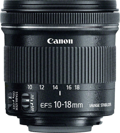 Canon EF-S 10-18mm STM Lens Bundle - Wide Angle, Filter Kit, More