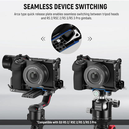 Neewer CA025S ZV-E1 Camera Cage - HDMI Clamp, Arca Base, Protective Rig