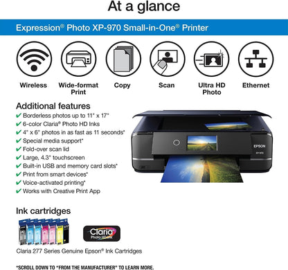 Epson C11CH45201 Expression Photo XP-970: Wireless All-in-One