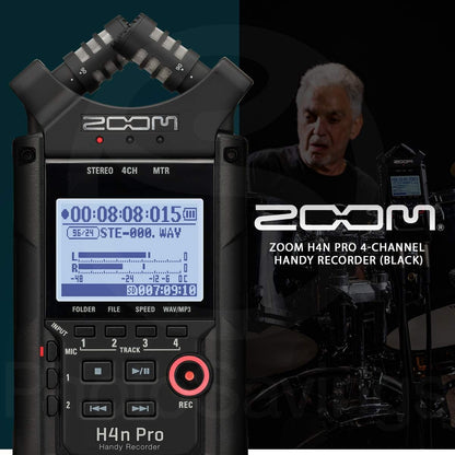 Zoom H4n Pro Portable Audio Recorder - Musician's Bundle