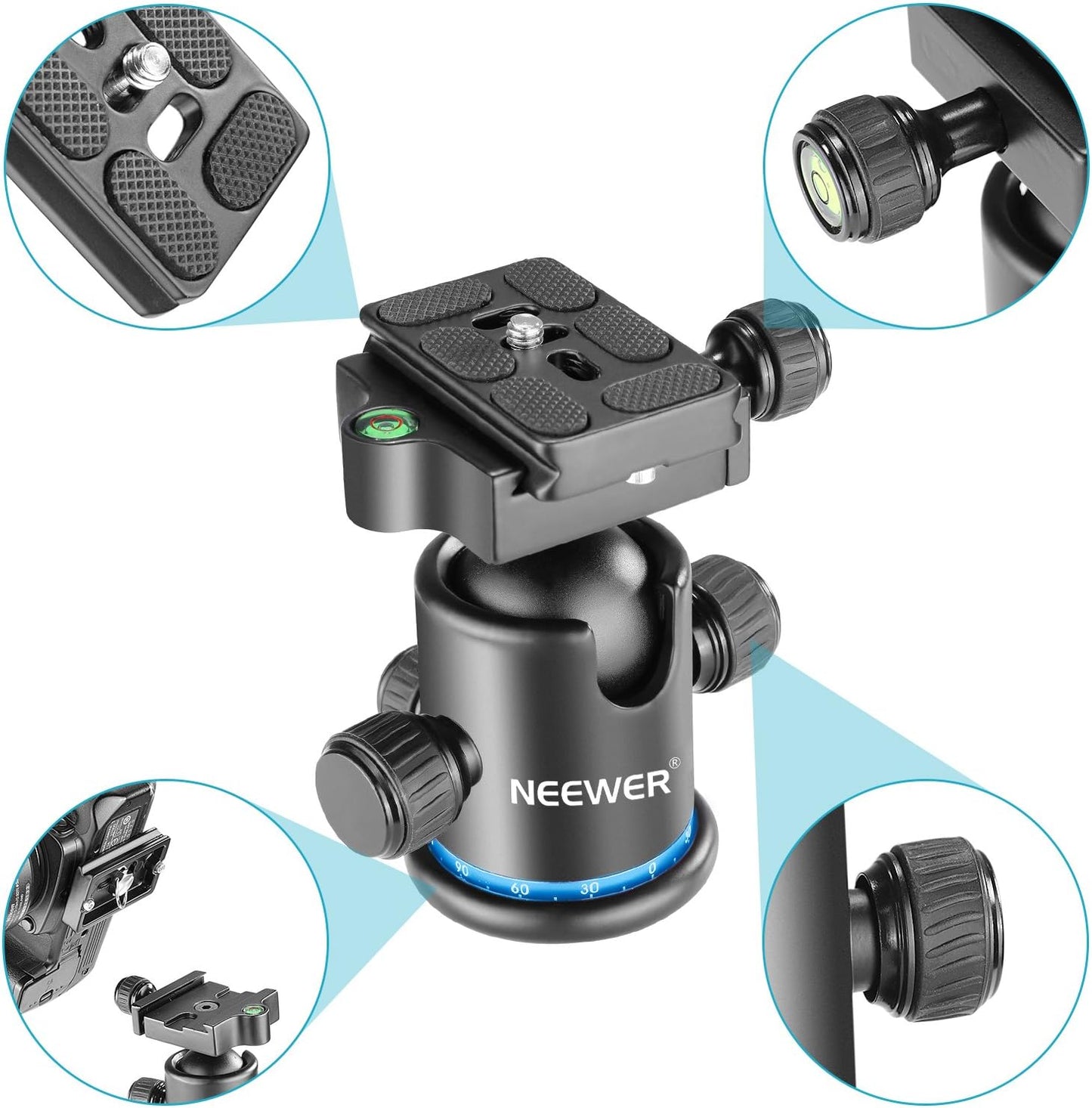 Neewer 10090725 36mm Panoramic Tripod Ball Head