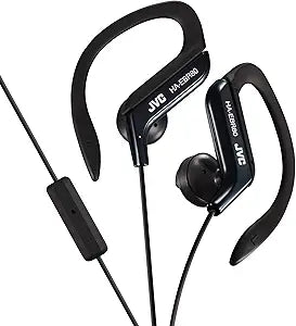 JVC HAEBR80B Black Sports Clip Headphones — main product image