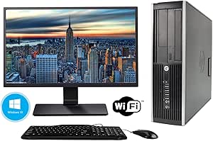 HP Elite 8300 SFF Desktop Renewed 22" Monitor i5 SSD