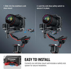 Neewer 10103281 Mini V Mount Battery Plate Gimbal