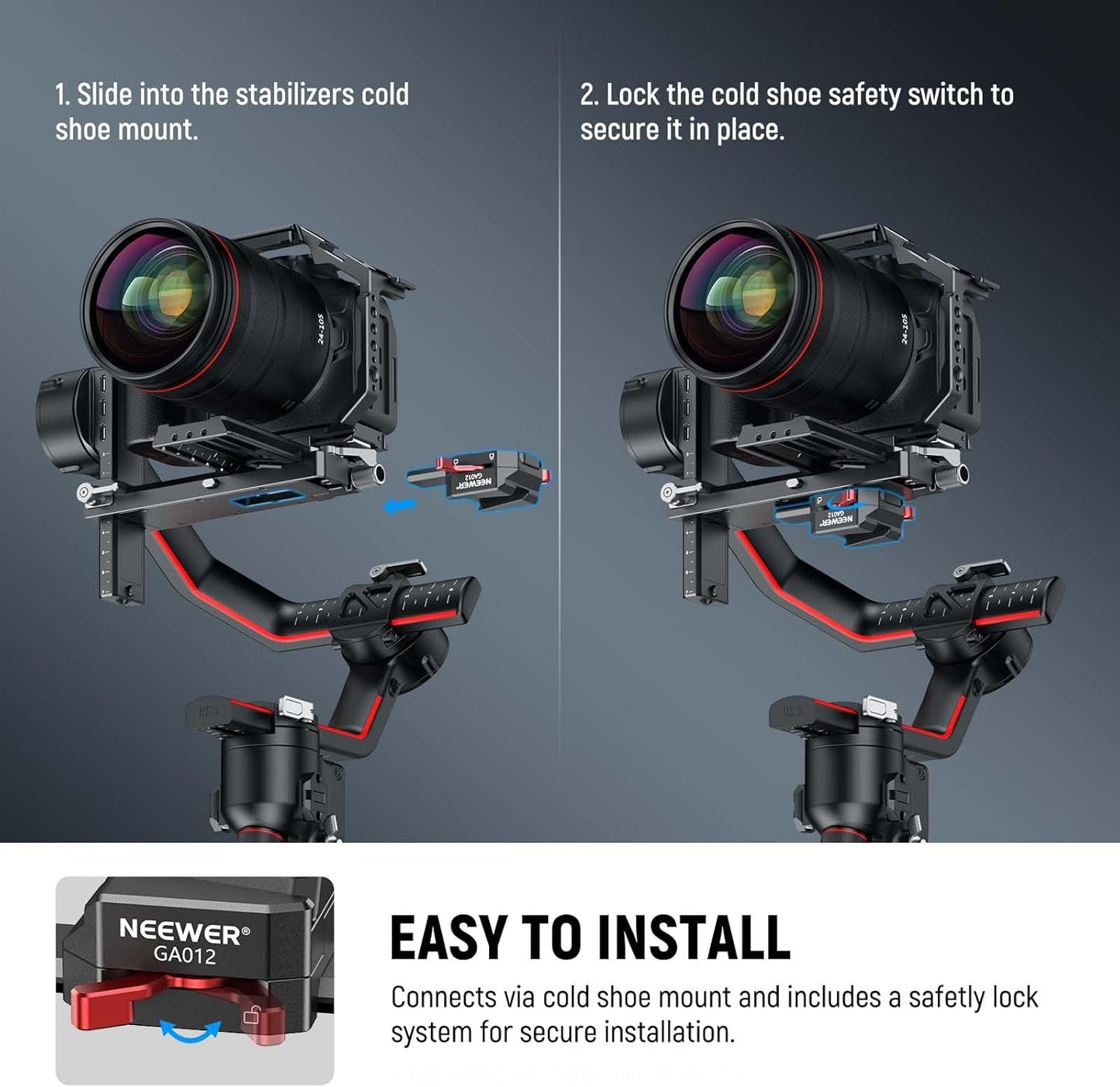 Neewer 10103281 Mini V Mount Battery Plate Gimbal